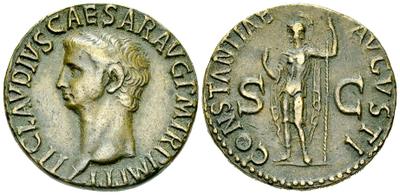 As de Claudio I. CONSTANTIAE AVGVSTI. Roma 2464231.m