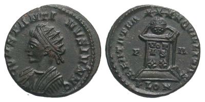 Glosario de monedas romanas. CORONA RADIADA. 2523663.m