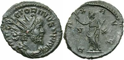 Antoniniano de Victorino. PAX AVG. Pax estante a izq. Trier. 2537851.m