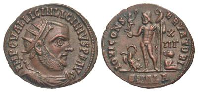 AE3 de Constantino I. PROVIDENTIAE AVGG. Puerta de campamento de 2 torres. Nicomedia.  2580551.m