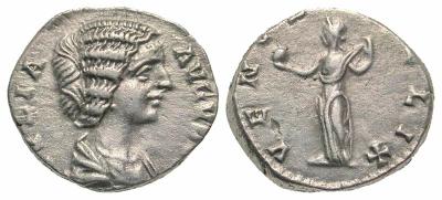 Denario de Julia Domna. VENVS FELIX. Venus estante a izq. Ceca Roma. 2686204.m