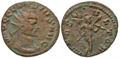 Antoniniano de Claudio II. MARS VLTOR. Marte avanzando a dch. Roma 8364207.m