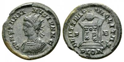 AE3 de Constantino II. BEATA TRANQVILLITAS. Londres 2420600.m