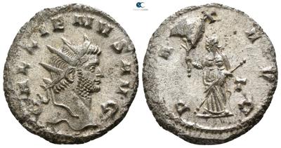 Antoniniano de Galieno. PAX AVG. Paz estante a izq.  4683589.m