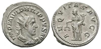 Antoniniano de Filipo I. AEQVITAS AVG. Roma 5240856.m