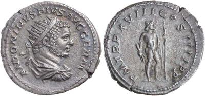 Antoniniano de Caracalla. P M TR P XVIII COS IIII P P. Júpiter a dcha. Roma 7927980.m