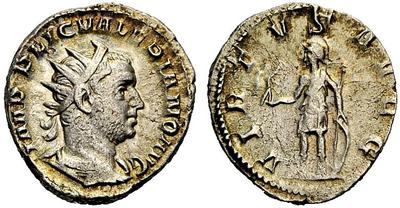 Antoniniano de Valeriano. VIRTVS AVG(G). Virtus o soldado estante a izq. 979078.m