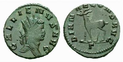 Antoniniano de Galieno. IOVI CONS AVG. Cabra a izq. Roma 317310.m