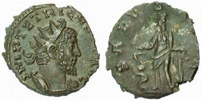 Antoniniano de Tétrico I. SALVS AVG, cuño bárbaro. 458211.m