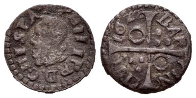 Dinero de Felipe IV. Barcelona 6319174.m