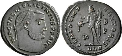 Nummus/Follis de Licinio I - IOVI CONSERVATORI AVGG - Alejandria 5098392.m