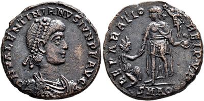 AE2 o Maiorina de Valentiniano II. REPARATIO REI PVB. Aquilea 9176681.m