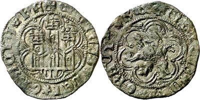 Moneda híbrida de Enrique IV. Blanca/maravedí. Segovia 10338294.m