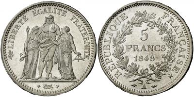 5 francos 1848 Luis Felipe I de Orleans Duda. 2002667.m