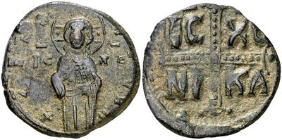 Follis anónimo atribuido a Miguel IV. Constantinopla 4445735.m