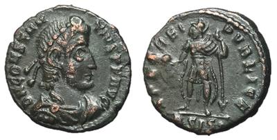 AE4 de Constancio II. SPES REIPVBLICE 6624139.m