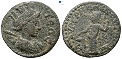 AE22 semi-autónomo de Teos. Época de Valeriano I y Galieno. 6110633.m