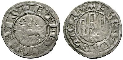 Dinero de Fernando IV. Emisión 1297. Sevilla  1081363.m