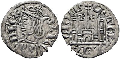 Dinero coronado o cornado de Sancho IV. Burgos 7202020.m