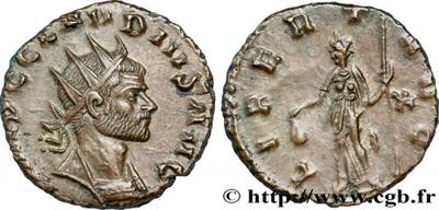 Antoniniano de Claudio II. LIBERT AVG. Libertad a izq. Roma 1629931.m