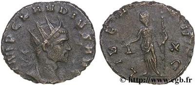 Antoniniano de Claudio II. LIBERT AVG. Libertad a izq. Roma 51481.m