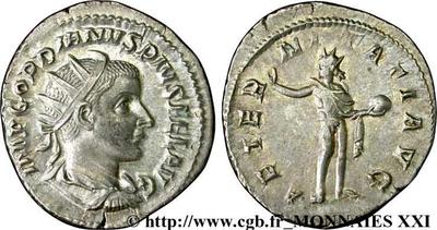 Antoniniano de Gordiano III. AETERNITATI AVG. Sol, ceca de Roma. 180668.m