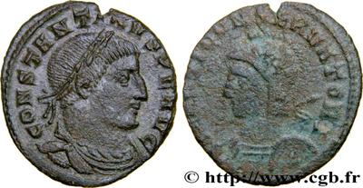 Nummus de Constantino I. MARTI CONSERVATORI. Trier (?) 4303400.m