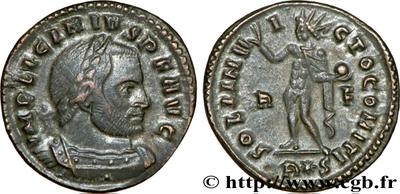 Nummus a nombre de Licinio I. SOLI INVICTO COMITI. Sol a izq. Roma 422576.m