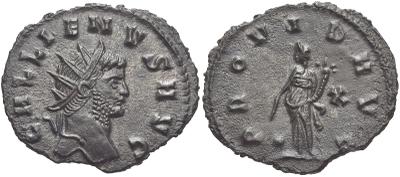 Antoninianos de Galieno/PROVID AVG y  Claudio II/GENIVS EXERCI 38942.m