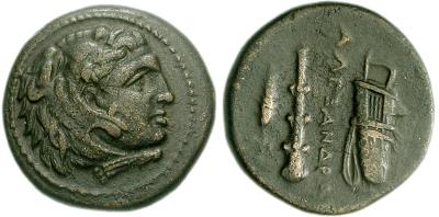 AE postúmo de Alejandro Magno. Mileto. 323-319 a.C.  436311.m