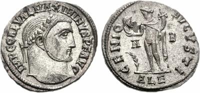 Nummus de Maximino II Daza. GENIO AVGVSTI. Alejandría 561062.m