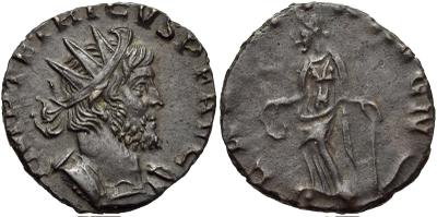 Antoniniano de Tétrico I. LAETITIA AVG N. Colonia 729399.m