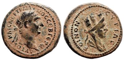 AE19 Provincial de Trajano. Siria, Seleucis y Pieria. Koinón 9864945.m