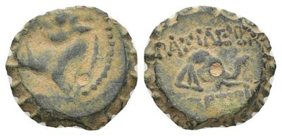 AE15 de Demetrio I. BAΣIΛEΩΣ ΔHMHTPIOY. Cabeza de elefante a dcha. Antioquía 10612757.m
