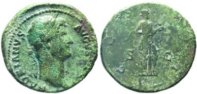 As de Adriano. COS III / S C. Salus 1779638.m