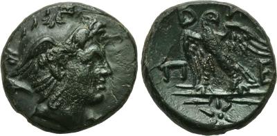 AE18 de Perseo de Macedonia. 179-168 a C. 1872578.m
