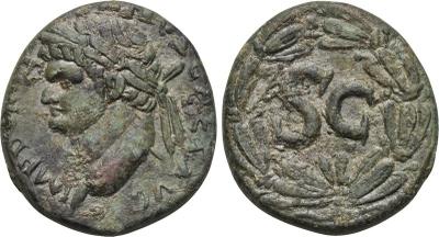 AE21 de Domiciano. S C dentro de corona de laurel. Ceca Antioquía (Siria). 2078471.m