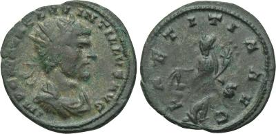 Antoniniano de Quintilo. LAETITIA AVG. Siscia 2148485.m