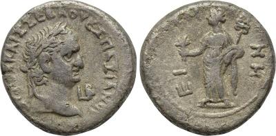 Tetradracma de Vespasiano. EIPHNH. paz a izq. Alexandría 2796961.m