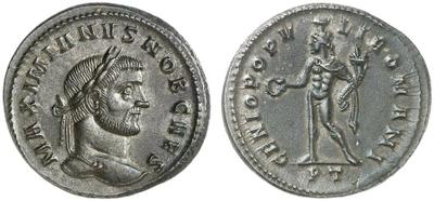 Nummus de Galerio Maximiano. GENIO POPVLI ROMANI. Trier 1212010.m