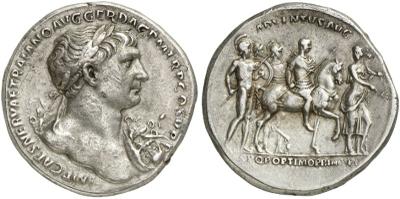 Denario de Septimio Severo. ADVENT AVGG. Emperador a caballo a izq. Ceca Roma. 2157099.m