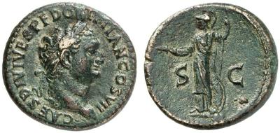 As de Domiciano. S C. Minerva estante a izq. Roma. 2162071.m
