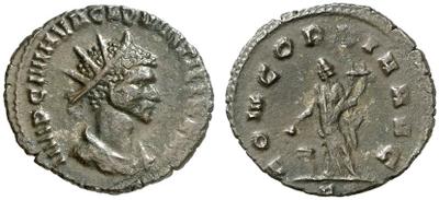 Antoniniano de Quintilo. CONCORDIA AVG. Roma 1008065.m