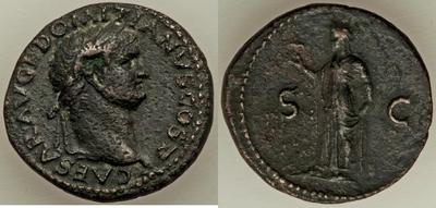 As de Domiciano como cesar. S C. Esperanza a izq. Lyon 6121953.m