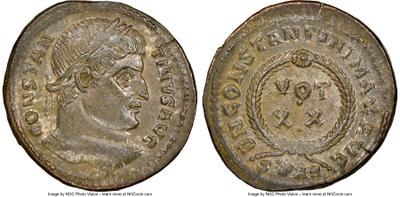 AE3 de Constantino I. D N CONSTANTINI MAX AVG / VOT XX. Arlés? 9128351.m