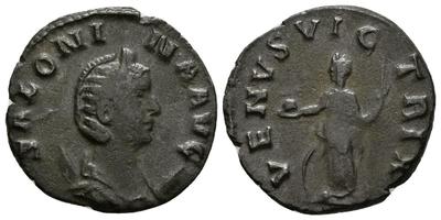 Antoniniano de Salonina. VENVS VICTRIX. Venus a izq. Roma 5824732.m