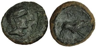 Bronze "quadrans" ibérique pour Castulo (province de Jaen/Calzona) ... 2716216.m