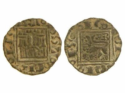 Pugesa o dinero de cobre de Alfonso X. 1281 d. C. 876742.m