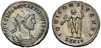 Aureliano de Diocleciano. IOVI CONSERVAT. Ticino 2274849.m