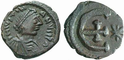 Pentanummi de Justiniano I. Antioquía 329197.m